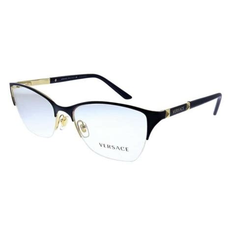 walmart versace semirimless glasses|Versace VE 1218 1345 Violet Gold Metal Semi.